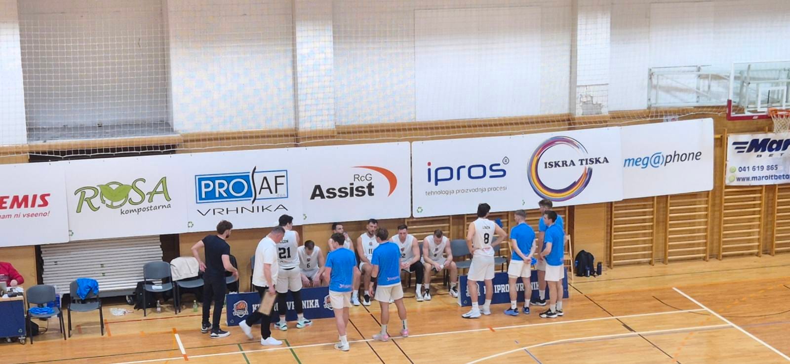 Člani Ipros Vrhnike po tekmi z Ljubljano